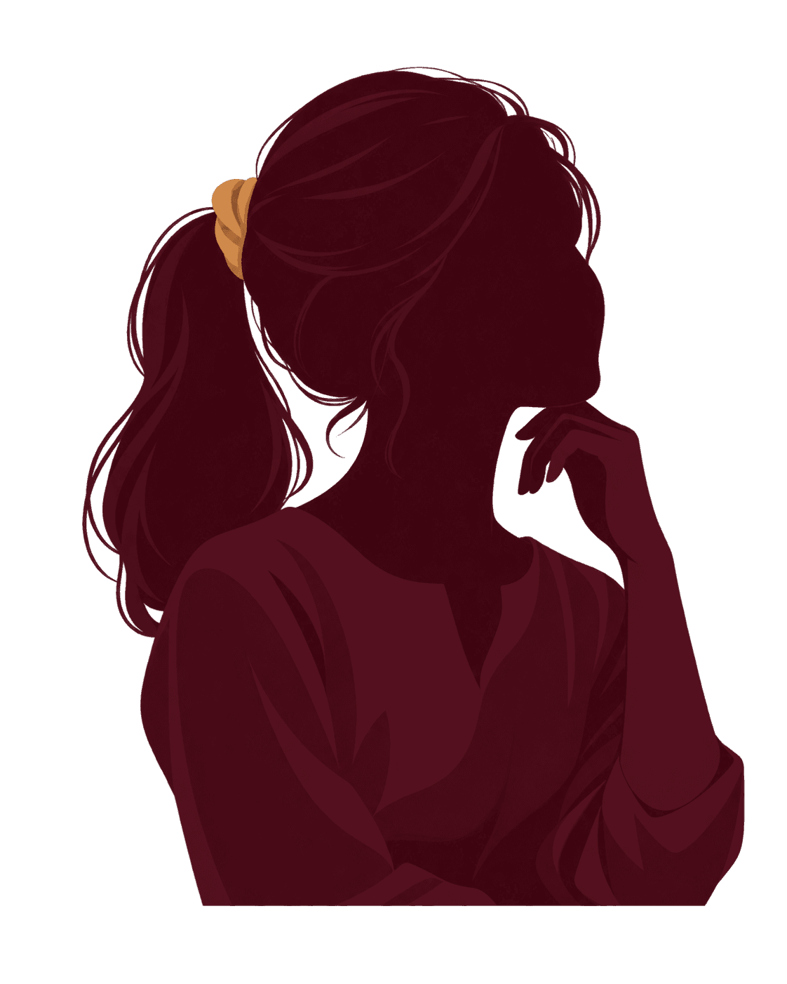 An anonymous silhouette representing student founder Avantika Jain